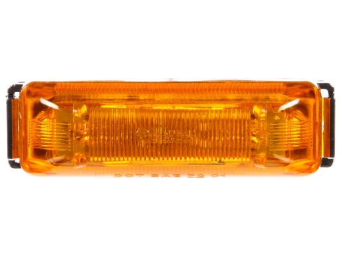 Automann 571.LD19A12MV-KC1 LED marker light kit with amber lens, 1x4 inch size, suitable for 10-30V vehicles or trailers.