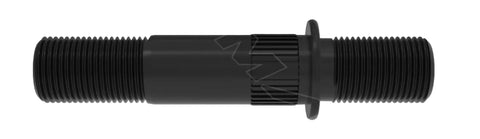 Automann E-11722L round collar shoulder stud for wheel end applications, visible in the image, used in vehicle wheel assemblies.