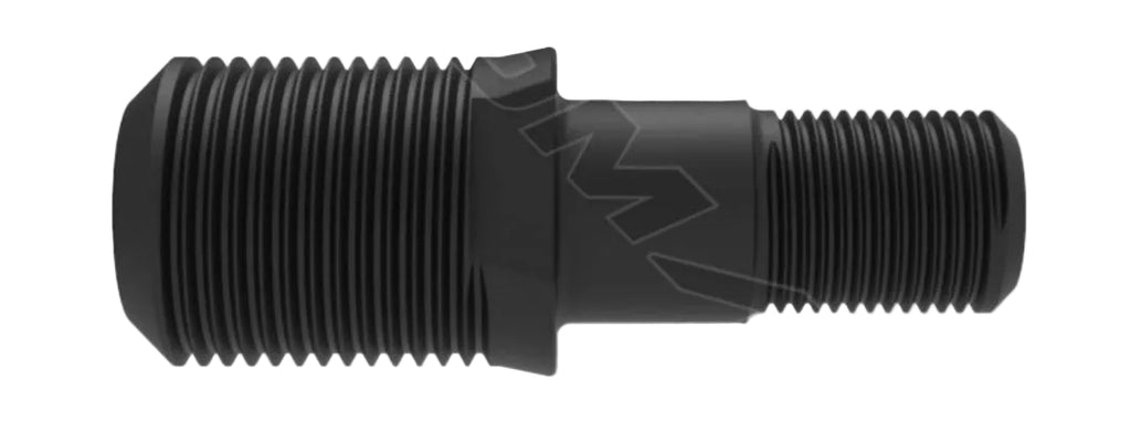 Automann E-3723L round collar wheel end with should stud, showcasing a durable metal component for vehicle wheel assembly.