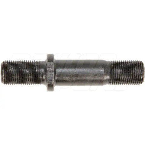 Automann E-5551L round collar shoulder stud for wheel end applications, showing the metal component with a rounded collar and stud design.