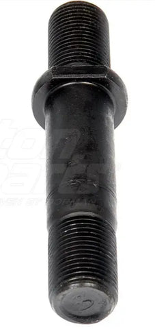 Automann E-5553L wheel end with round collar shoulder stud, showing detailed metal components and precise engineering.