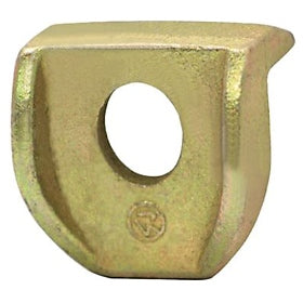 Automann E-5823 wheel end clamp showing sturdy metal construction and secure locking mechanism for vehicle wheel security.