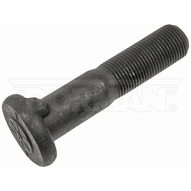 Automann E-5916R wedge head stud for wheel end applications, showing the metal threaded component with a wedge-shaped head.