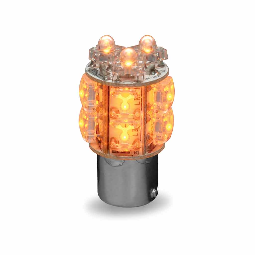571.LD1156A18P-2-LED Bulb 1156 Amber 2pcs Premium