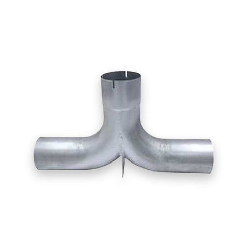 Automann 5-inch exhaust splitter tee pipe, durable metal exhaust pipe fitting for splitting exhaust flow in vehicle systems