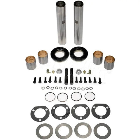 Automann FKP-115-B Standard King Pin Kit for Eaton Axles, steering component with metal parts and assembly details