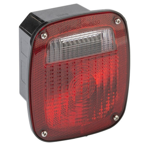Automann 571.LG505R-S/T/T Box Light Metri-Pack LH, automotive lighting fixture with clear lens and metal housing.