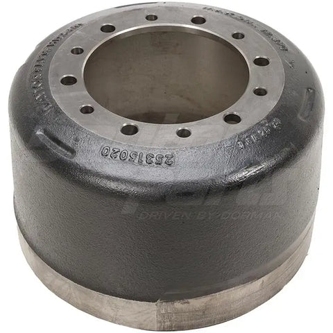 Dayton HD24M air brake drum showing metal surface and mounting holes for vehicle braking system.