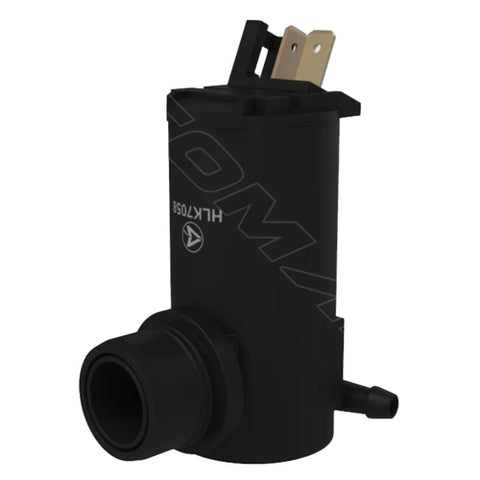 Automann HLK7058 washer fluid pump reservoir for Hino trucks, showing the plastic reservoir and pump assembly.