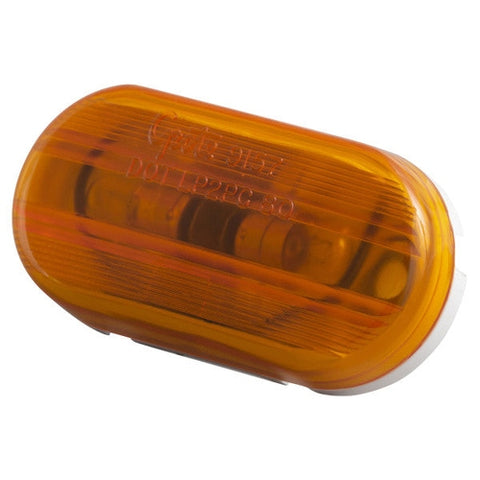 Automann 571.LG261A amber 4-inch oval marker light for automotive or trailer lighting, featuring durable construction and clear lens.
