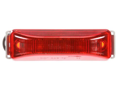 Automann 571.LD19A12-KG1 LED marker light kit with amber 1-inch by 4-inch light, shown installed on a vehicle.