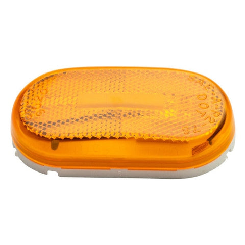 Automann 571.LG262A-Lens 4-inch oval amber lighting lens with clear cover, designed for vehicle lighting applications.