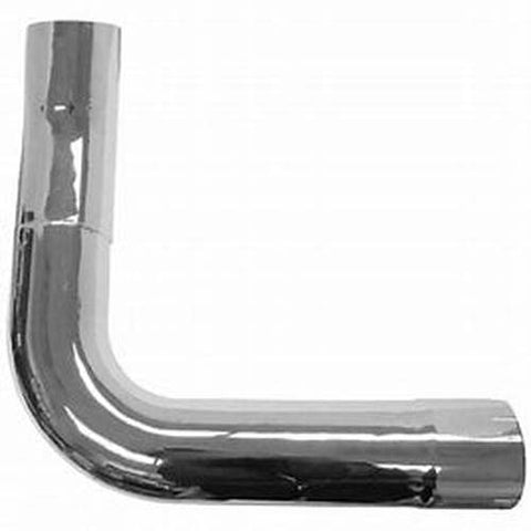 Chrome exhaust elbow for Kenworth trucks, left-hand side, by Automann, part 562.U5910742LC, durable and polished finish.