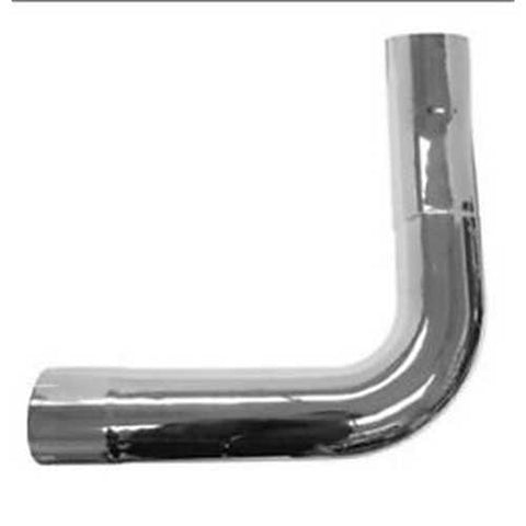 Chrome exhaust elbow for Kenworth trucks, right-hand side, by Automann, with a shiny chrome finish.