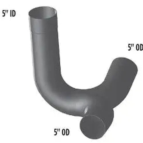 Automann exhaust Y-pipe for Kenworth, model 562.U5913088A, showing the metal exhaust pipe with connectors and fittings.