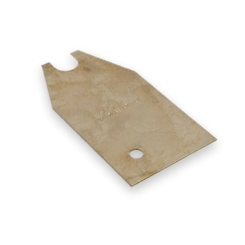 Automann KB702 Peterbilt spring eye shim, 6-1/2 inches long and 1/16 inch thick, used for truck suspension components.