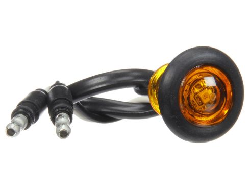 Amber LED marker light 3/4 inch Automann 571.LD33PA1, showing the compact amber LED marker light with mounting base.