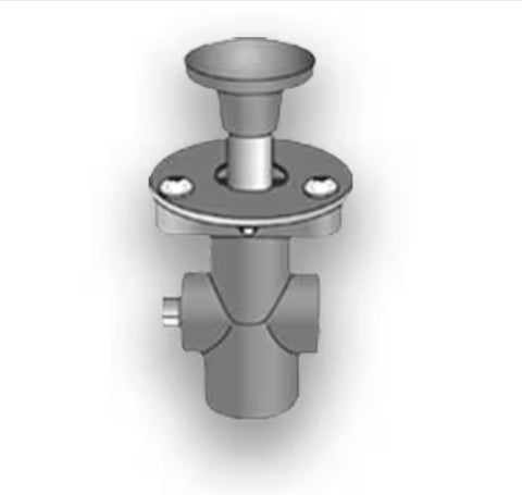 Automann 170.KN20061 brake hand control valve with metal fittings, used for precise brake system control.