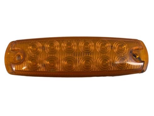 Automann 571.LD267A12-Marker Light LED with amber bezel, compact automotive lighting with bright LED illumination.