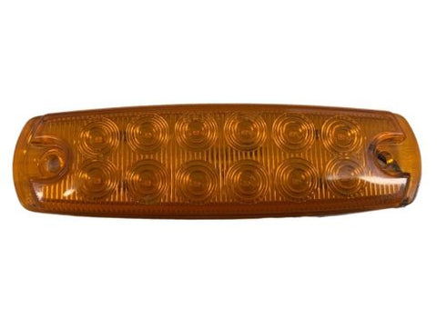 Automann 571.LD267A12-Marker Light LED with amber bezel, compact automotive lighting with bright LED illumination.