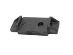 Automann M1455 Bluebird axle seat, durable metal seat for axle assembly, shown in black with mounting hardware.