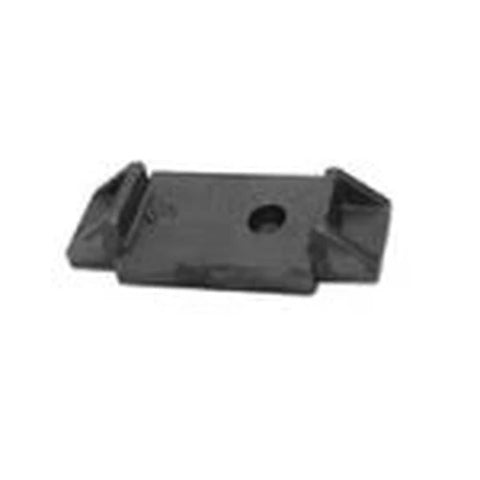 Automann M1455 Bluebird axle seat, durable metal seat for axle assembly, shown in black with mounting hardware.