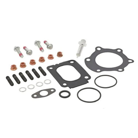 Automann M46631090EL Turbo Mounting Kit for Detroit DD16 engine, includes brackets and hardware for secure installation.