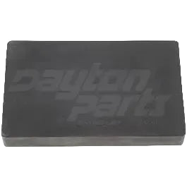 Automann Fruehauf Model M2 spring end pad, heavy-duty truck suspension component, shown in black with mounting details.