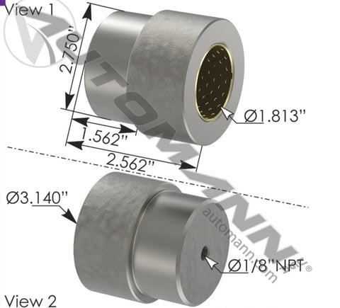 MHS50581 - Knuckle Spacer Hendrickson-Turner - Nick's Truck Parts