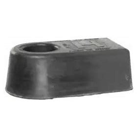 Automann LC1 load cushion end for Hendrickson suspension system, shown in black with metal components.
