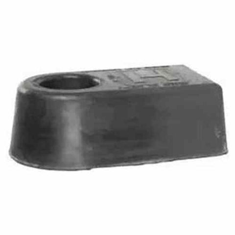 Automann LC1 load cushion end for Hendrickson suspension system, shown in black with metal components.