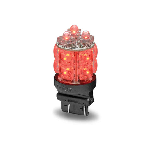 Two Automann 571.LD3156R18P-2 LED replacement bulbs, 3156 red bulbs for automotive lighting, shown in image N2.
