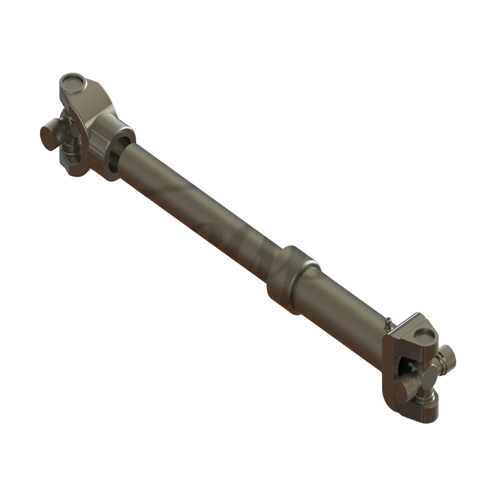 Automann NEPN91382-SF power take off driveshaft assembly showing metal shaft with universal joints and mounting flanges.