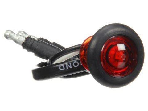 Automann 571.LD33PR1-BLT LED marker light in red with bullet accents, 3/4 inch size, designed for vehicle marking and safety.