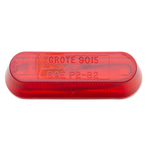 Red 1-inch by 3.5-inch Automann 571.LG266R-Marker Light for vehicle signaling and safety.