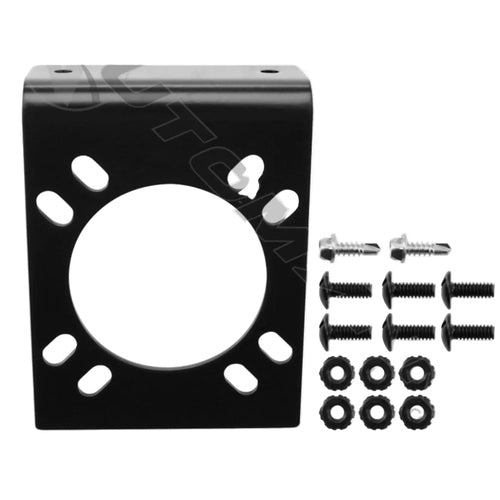 Automann PHI63-2724 mounting bracket for 7-way socket, sturdy metal bracket for secure vehicle electrical connection.