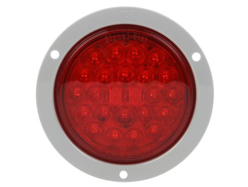 Automann 571.LD404R10-S/T/T LED 4-inch red flange mount light with durable LED construction for vehicle or industrial lighting.