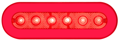 571.LD61R31-S/T/T Light LED 6in Red Zeon Halo