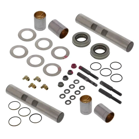 Automann 460.536BP king pin set with premium bi-metal bushing, showing the metal components and assembly details.