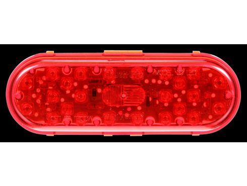 571.LD66R10-S/T/T Light LED 6in Oval Red