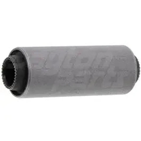 Automann MR138 silent block with rubber bushing, close-up of the black rubber component on a metal mounting.
