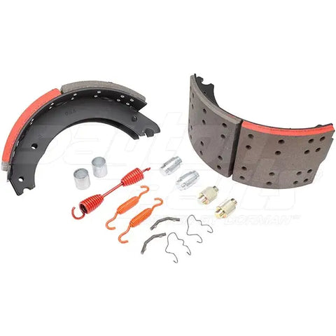 Dayton SB23D384515Q brake shoebox with 16.5 x 7.0 inch Rockwell Q 23K brake shoes, featuring sturdy metal construction.