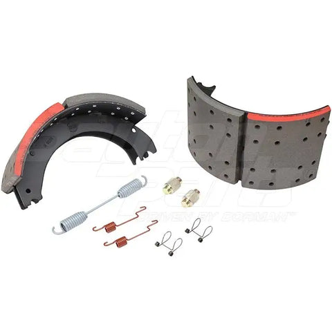 Dayton brake shoebox, model SB23D384726E2, 16.5 x 8.62 inches, designed for Eaton 23k brake systems, shown in image.