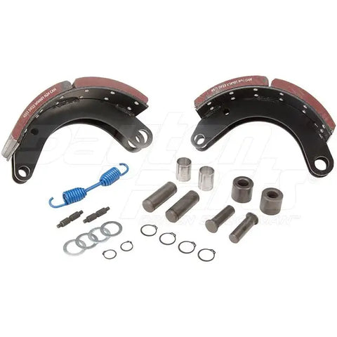 Dayton SB23DP4591FT brake shoebox showing 12.25 x 7.5 inch size and packaging for Dana FT 23K brake components
