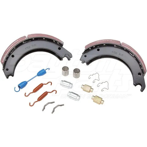 Dayton SB23DP4702QP brake shoebox with 15x4 inch Rockwell Q+ 23K brake shoe packaging, displayed on a white background.