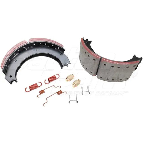 Dayton SB23DP4725E2S brake shoebox, 16.5 x 6.0 inches, designed for Eaton 23k brake systems, shown in black with hardware.