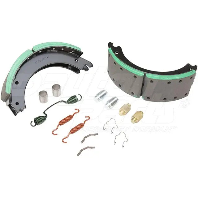 Dayton SB23DS4720QPS brake shoebox with 16.5 x 5.0 Rockwell Q+ 23K brake shoe packaging.