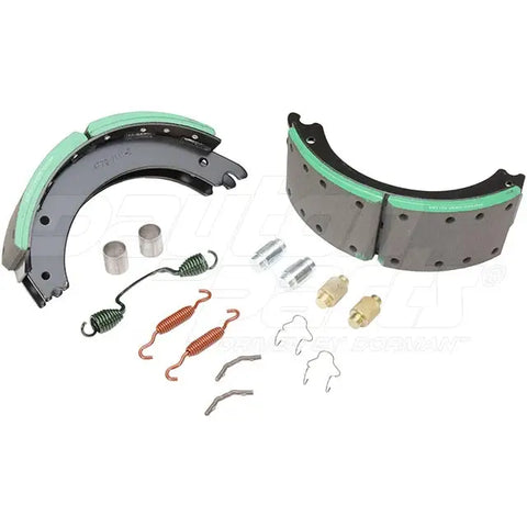 Dayton SB23DS4720QPS brake shoebox with 16.5 x 5.0 Rockwell Q+ 23K brake shoe packaging.