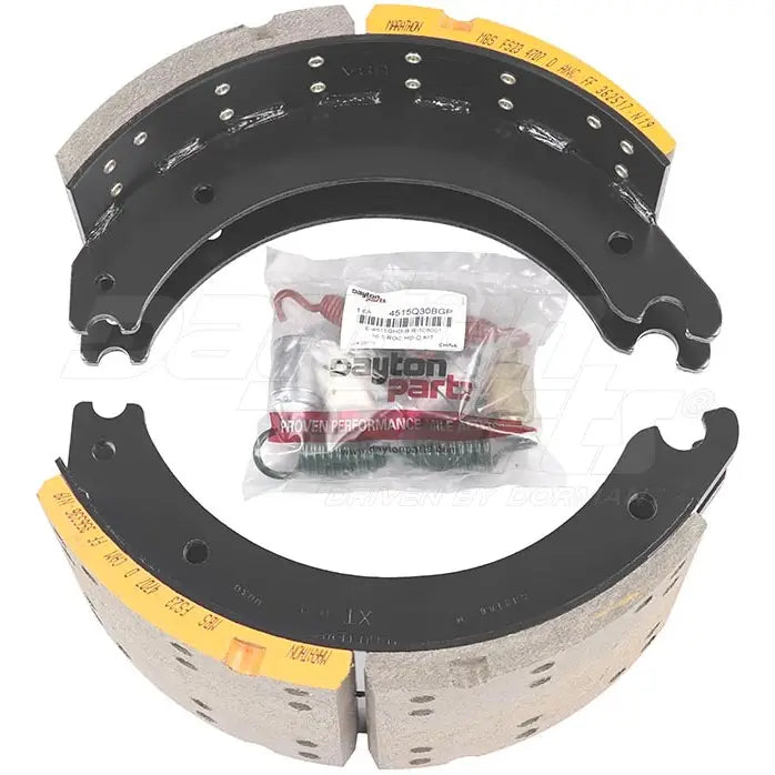 Dayton SB23F4707QP brake shoebox with 16.5 x 7.0 inch Rockwell Q+ 23K brake components, shown in the image.