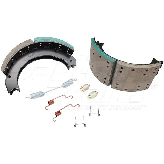 Dayton SB23G4709E2 brake shoebox, 16.5 x 7.0 inches, for Eaton 23k brake systems, black metal housing with mounting brackets.
